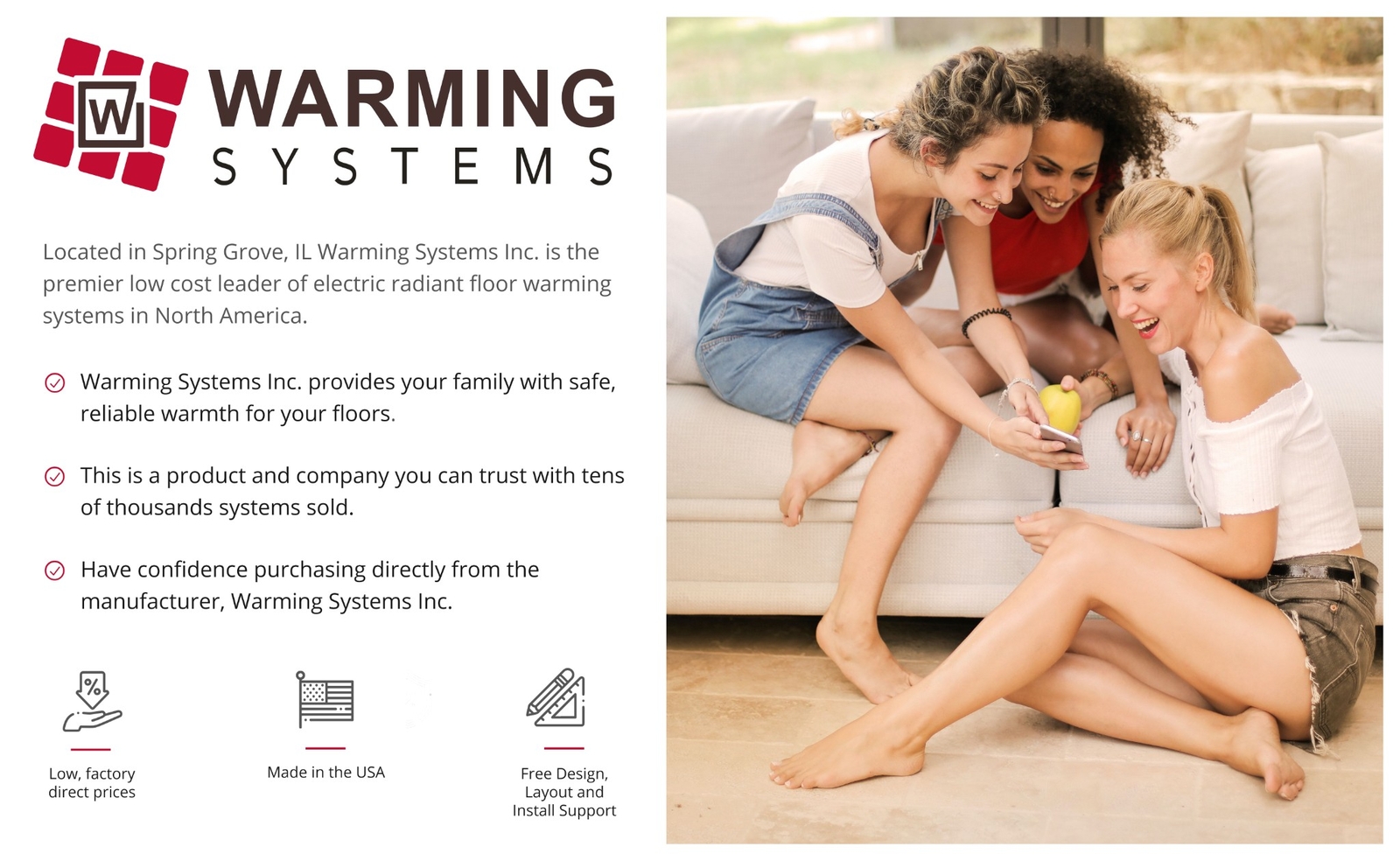 Radiant Floor Heat System Electric Cable Tile Warm Heated 120V All Size w/Thermo