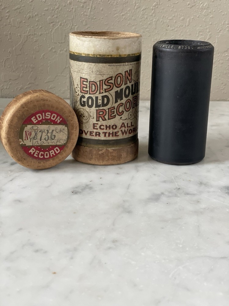 Edison Cylinder Record Talking Two Rubes The Vaudeville 8736 Untested