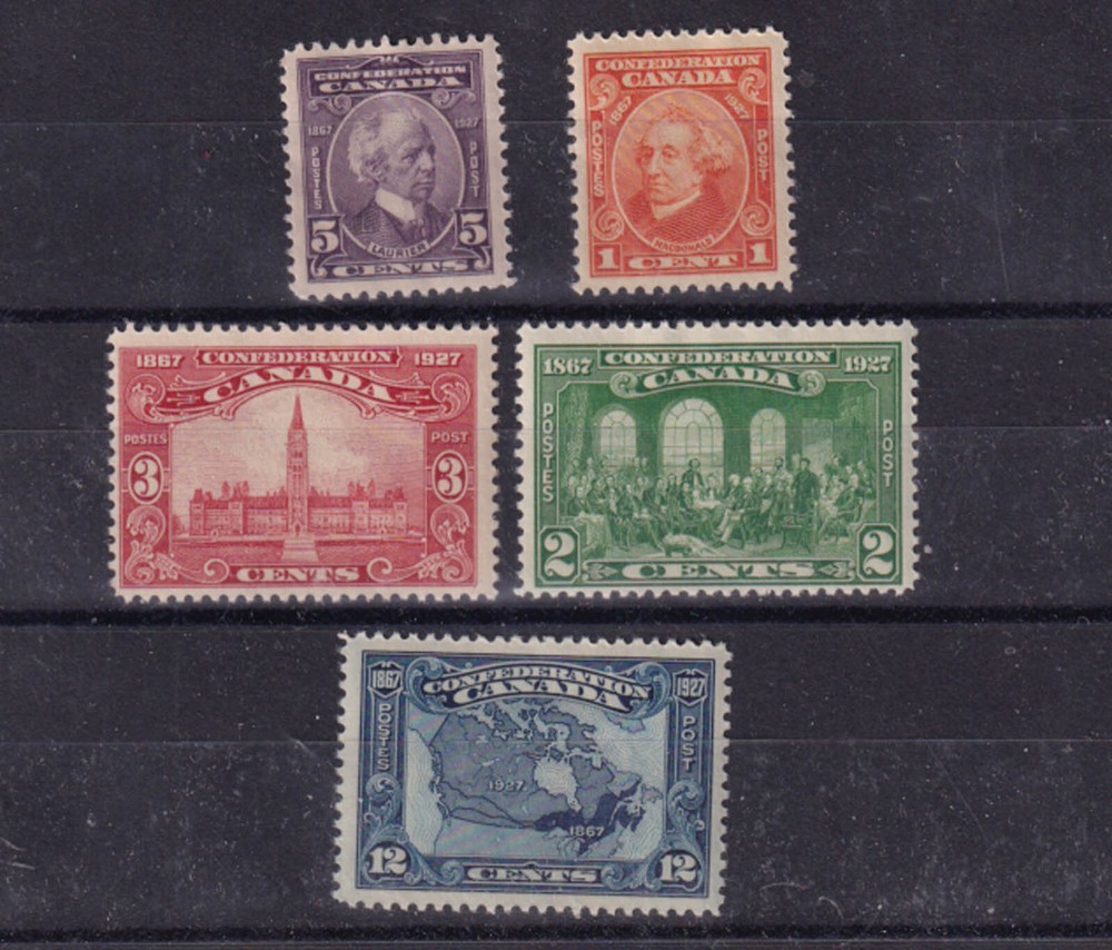 (canada)1927 Sc 141/5 set MH       v705