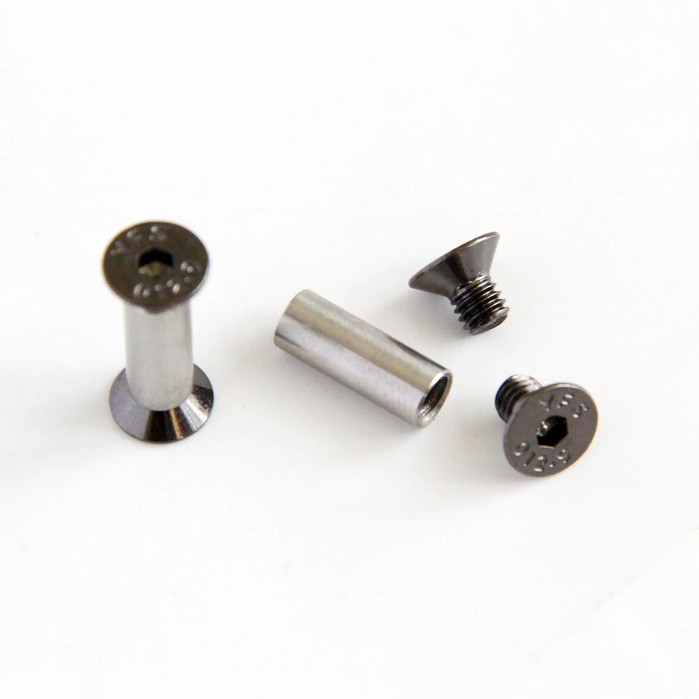 Knife Handle Bolt Rivets Scale Screw Fastener Nut Flat Hex Head Knives