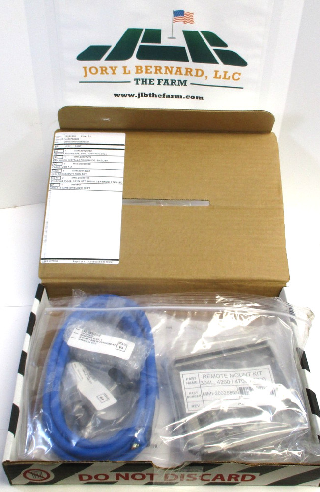 MICRO MOTION, MMI-20025892, REMOTE MOUNTING KIT, w/ CABLE, DISC, MANUAL, SURPLUS