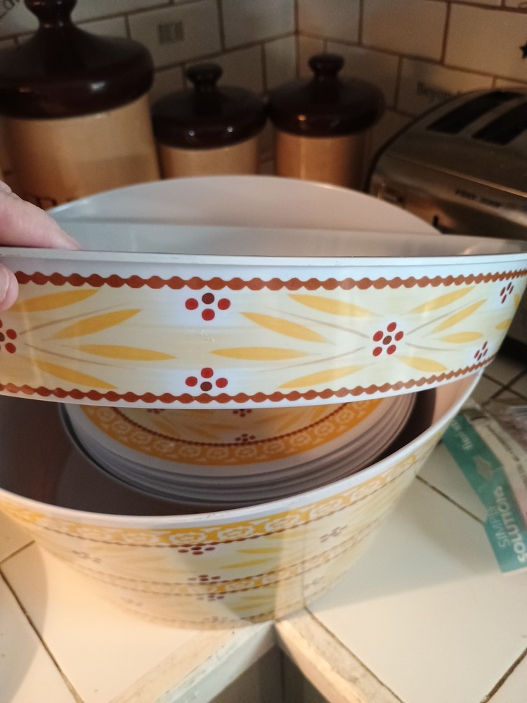 Temp-tations 13 Piece Melamine Entertaining Set Old World Complete Temptations