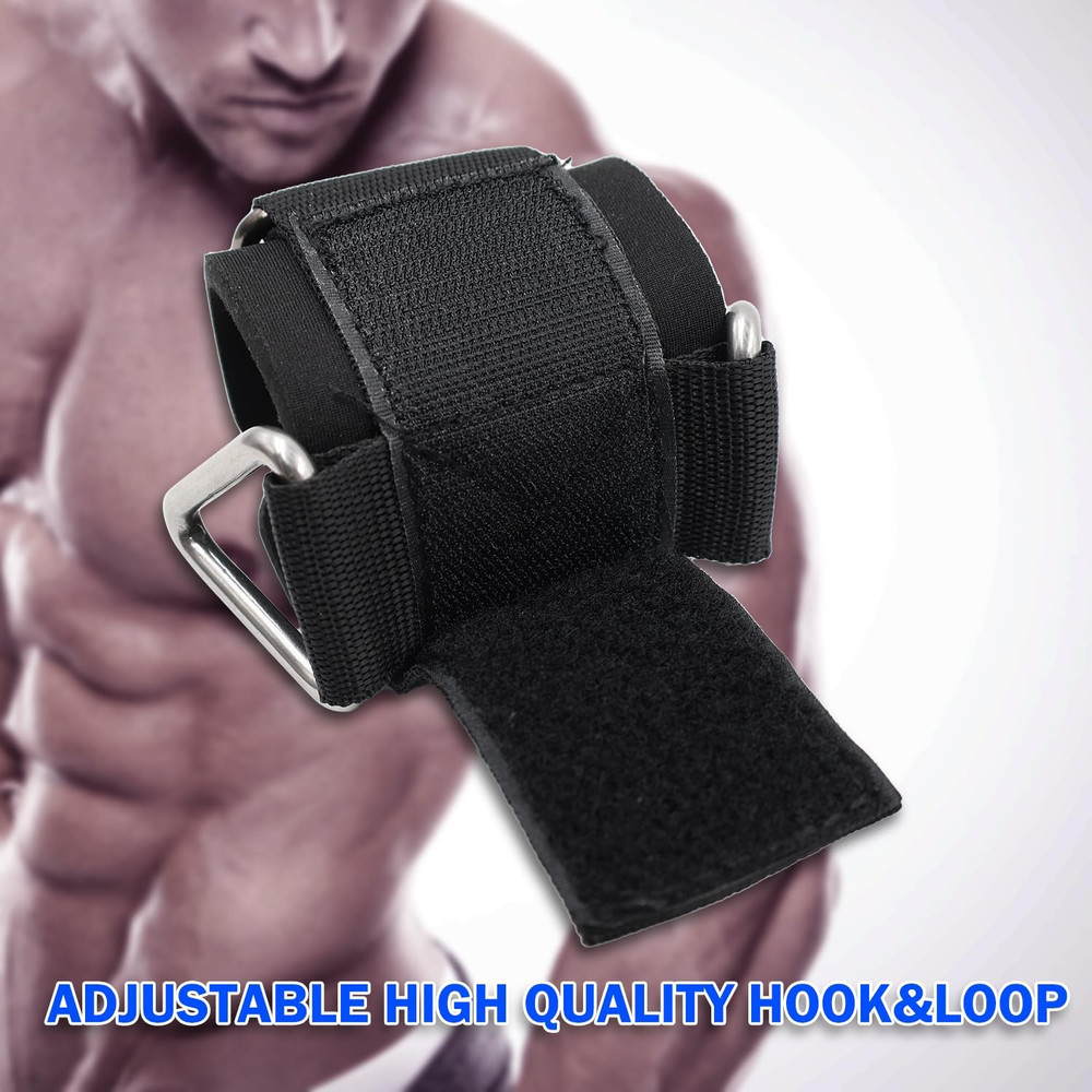Padded Adjustable Wrist Cuffs for Cable Machine Strength Training
