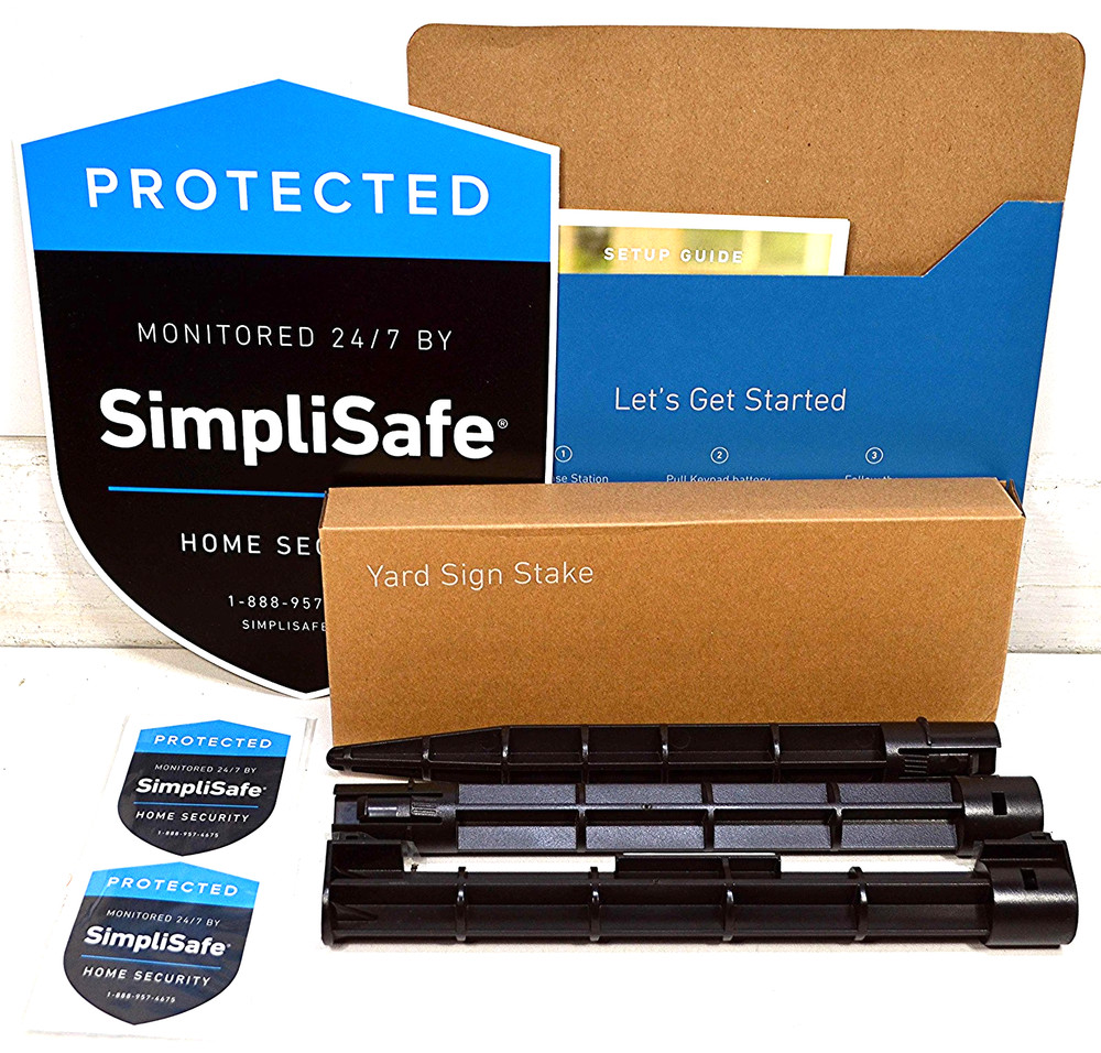 SimpliSafe Yard Sign, Stake, Door Decals and Setup Guide
