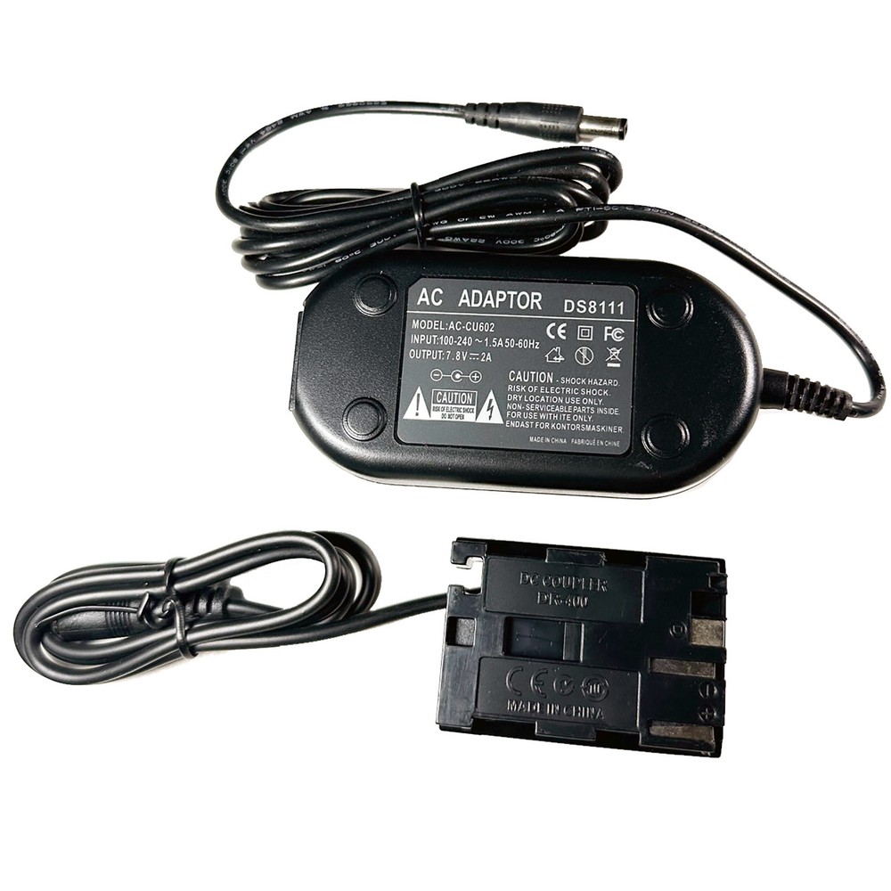 AC Adapter ACK-E2 Power Supply for Canon EOS 40D 5D 50D D30 DSLR +Microfiber