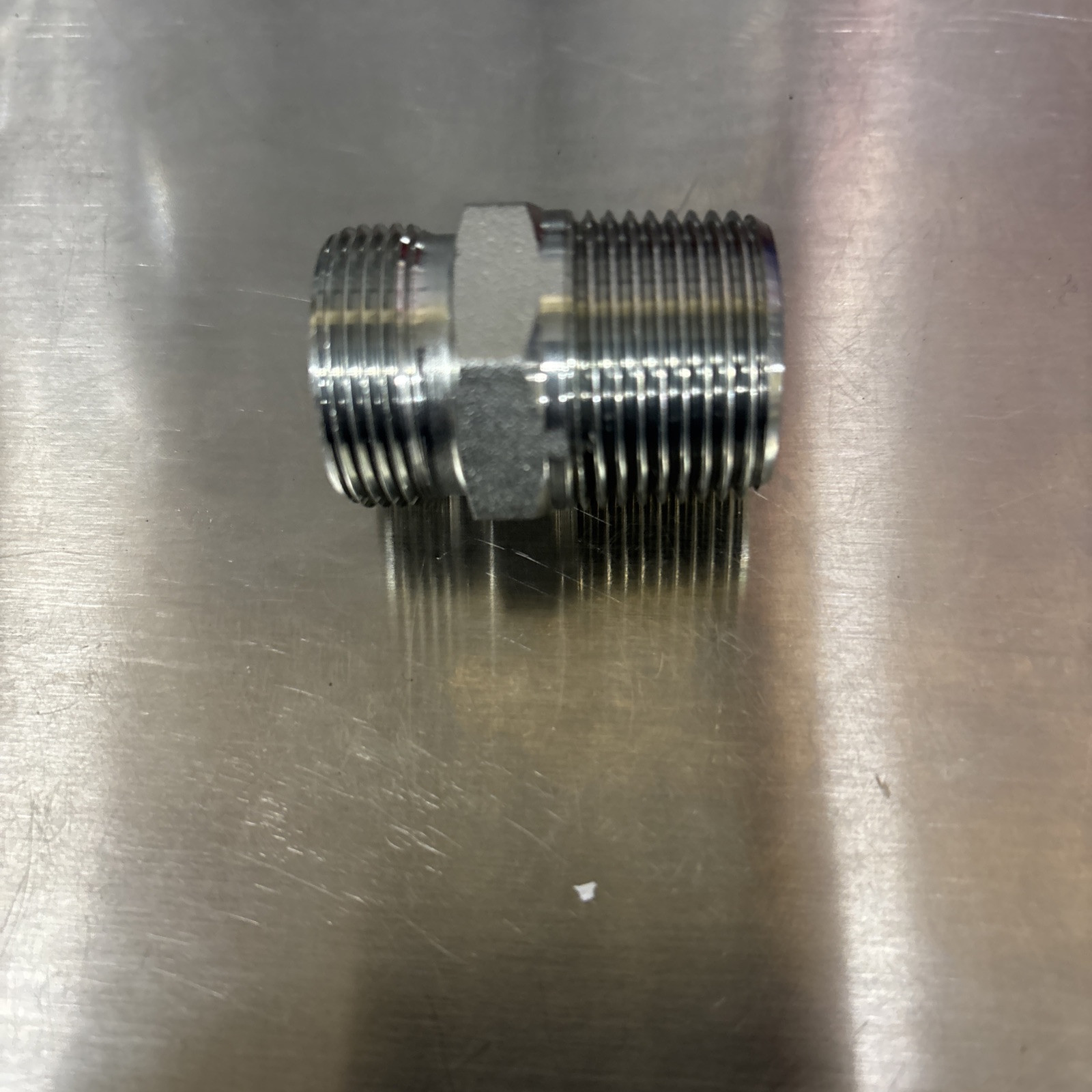 Mini Excavator M26X R3/4 BSPT Hydraulic Filter Adapter