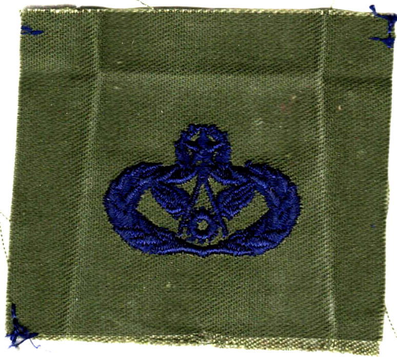 USAF patch (circa 1980s-1990s) Master Civil Engineer Occupational Badge