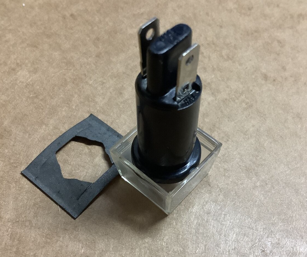 SQUARE CLEAR INDICATOR LAMP 12VOLT