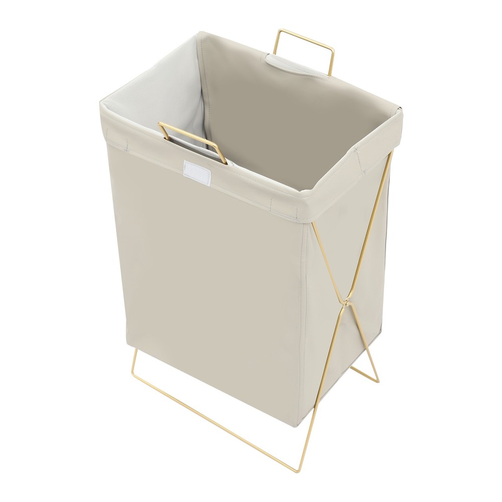 Large Laundry Hamper Collapsible X-Frame Laundry Basket w/Lid