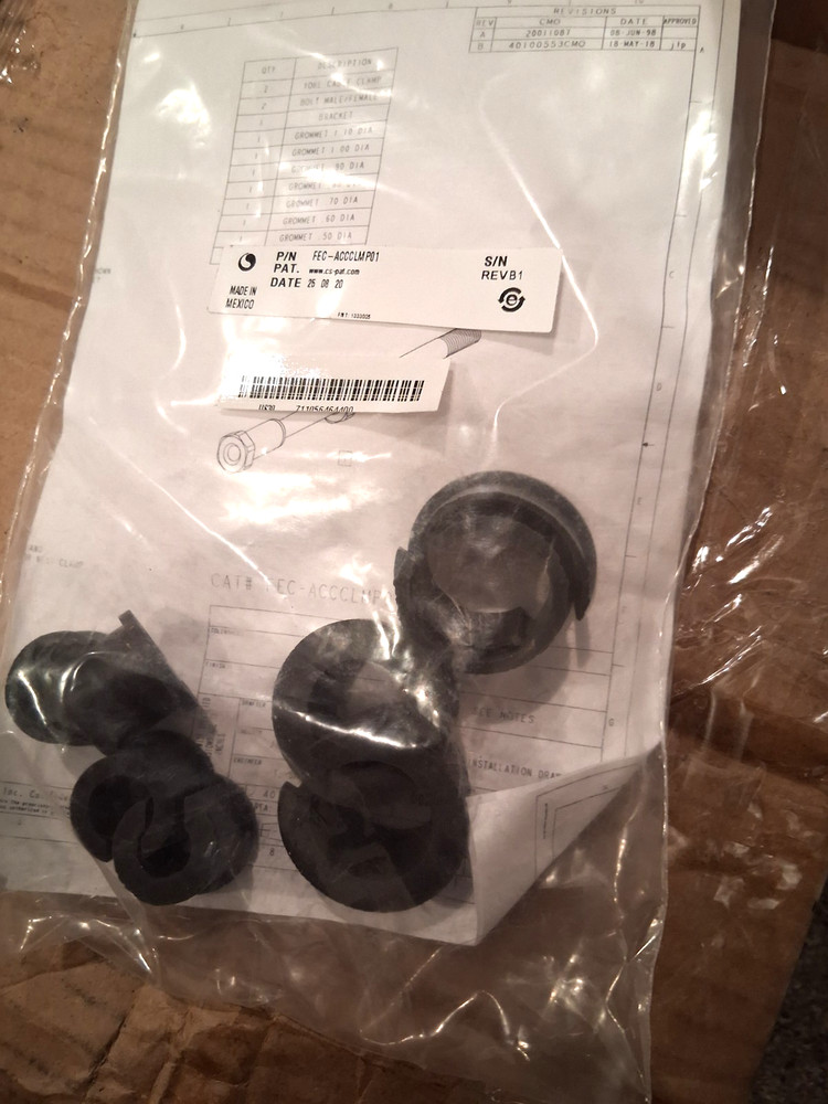 ADC COMMSCOPE FEC-ACCCLMP01 CABLE CLAMP KIT: stackable for FEC cabinets