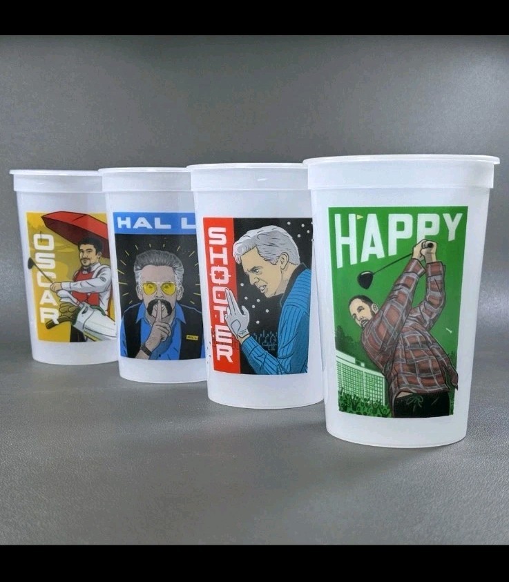 Subway Happy Gilmore 2 Limited Edition Collectible Cups FULL SET of 4 Bad Bunny