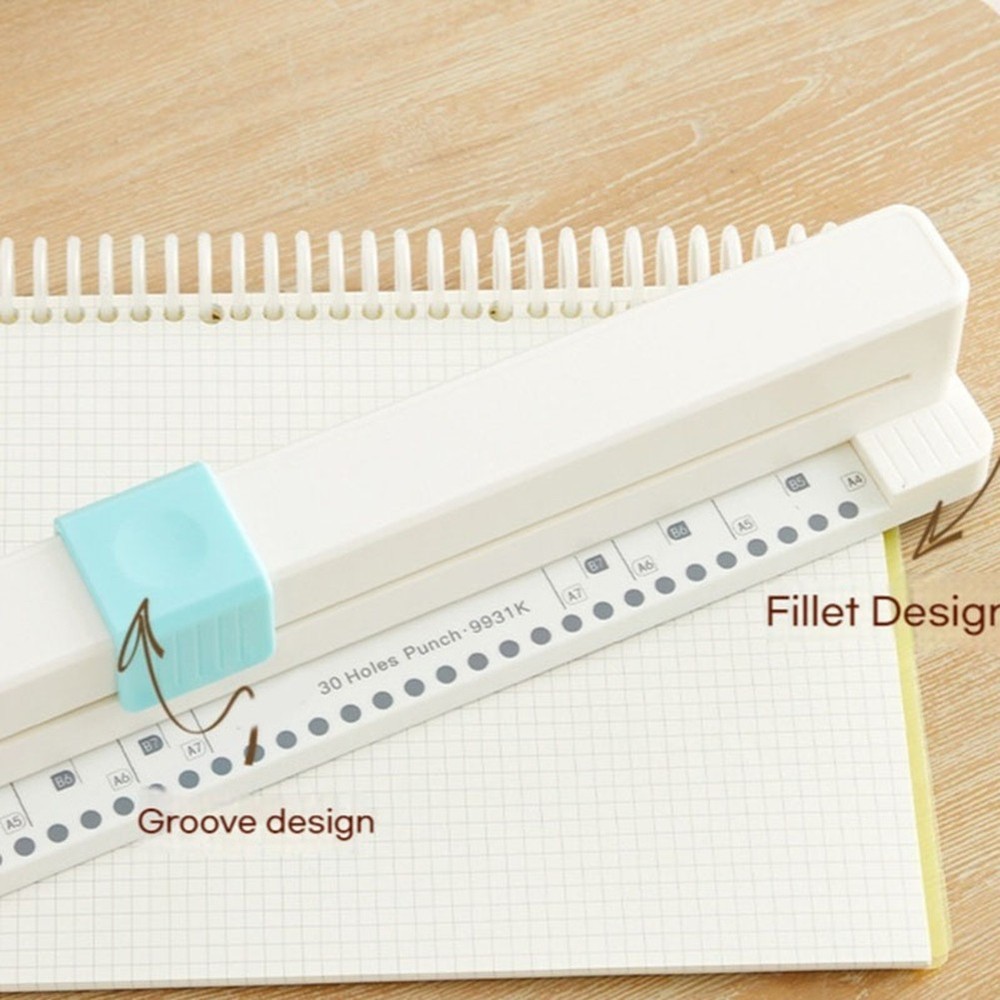 Punching Machine 30 Hole Document Collar Notebook Punching Machine Manual7358