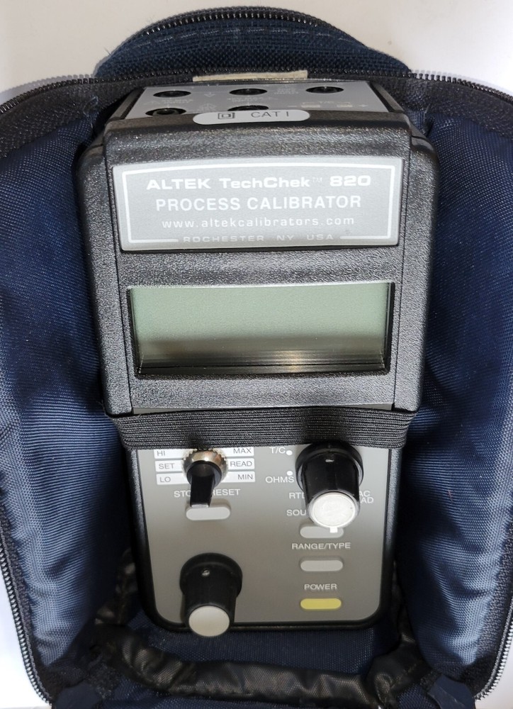 Altek TechChek 820 Process Calibrator, No leads, Mint Condition