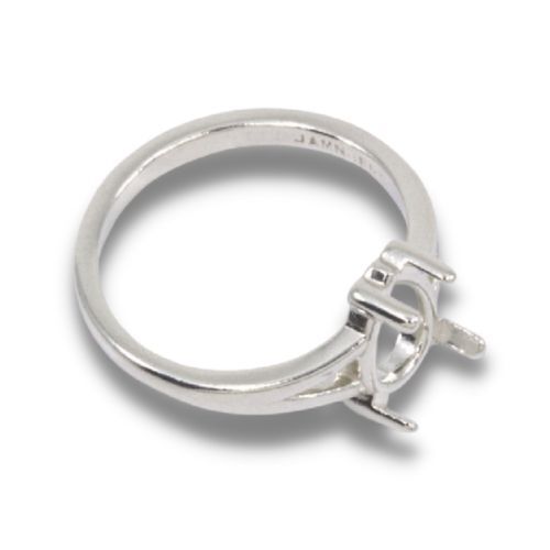 Pear Cabochon Split Shank Ring Mounting