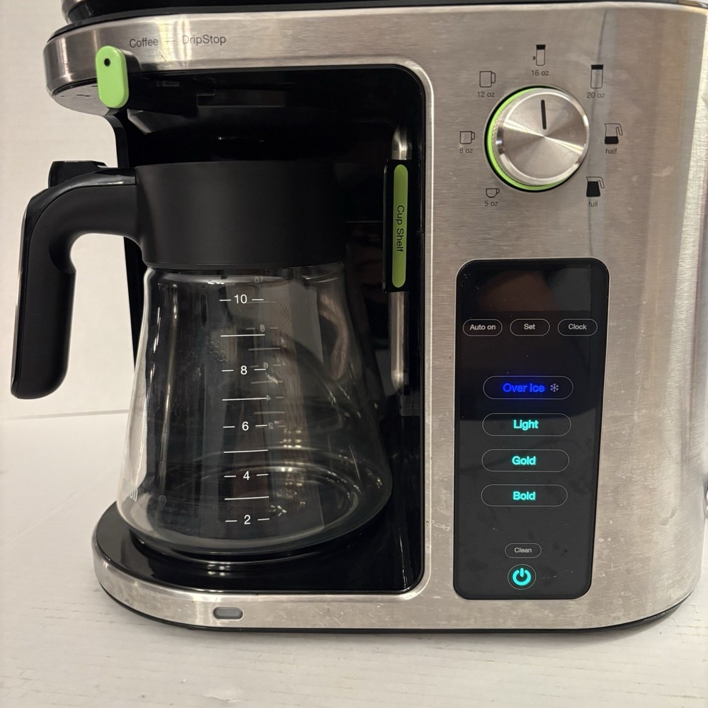 Braun Multi Serve Sizes Plus 10-Cup Drip Coffee Maker KF901AN. Shelf For Small