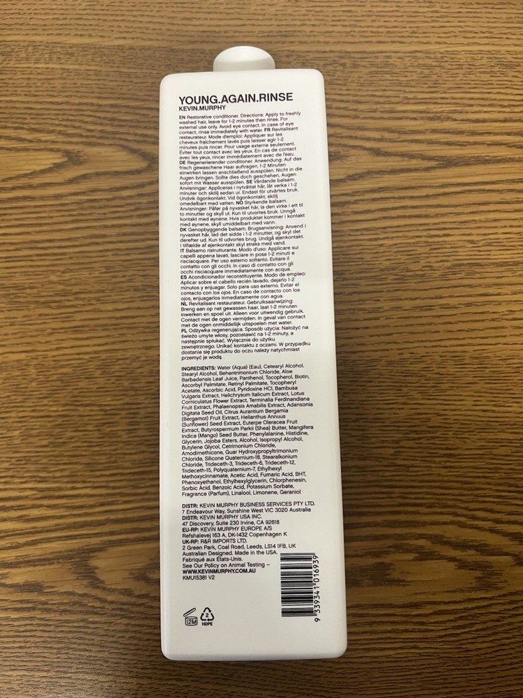 Kevin Murphy Young Again Rinse Conditioner 33.8 oz