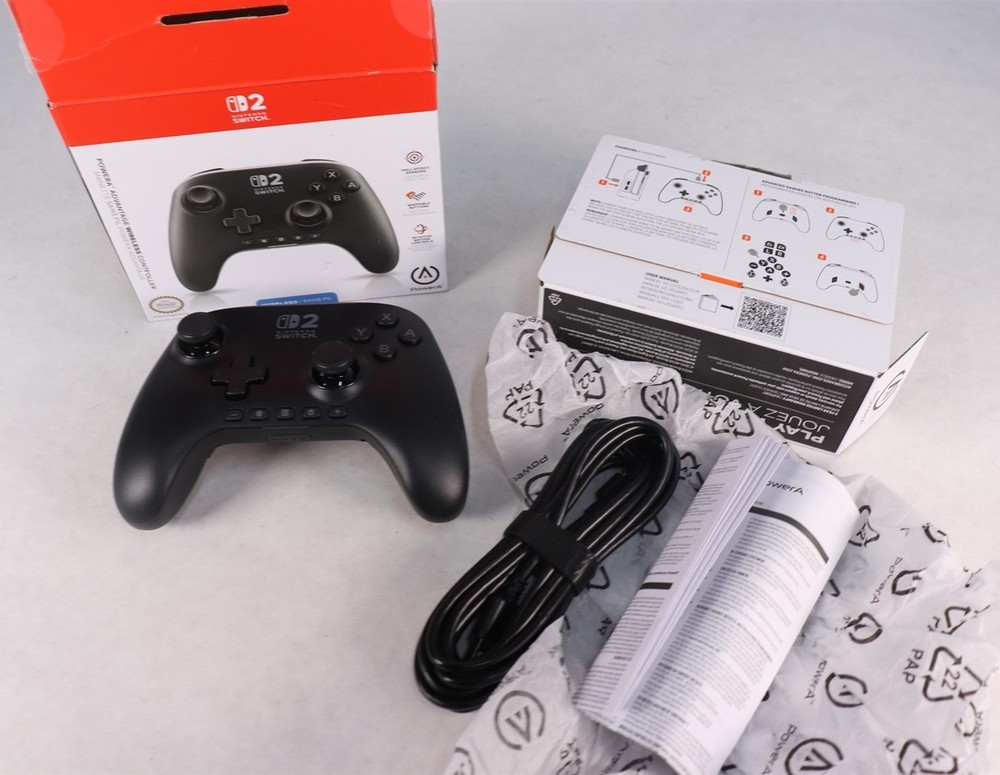 PowerA Advantage Wireless Controller Black NSGPAWL Nintendo Switch 2 Open Box