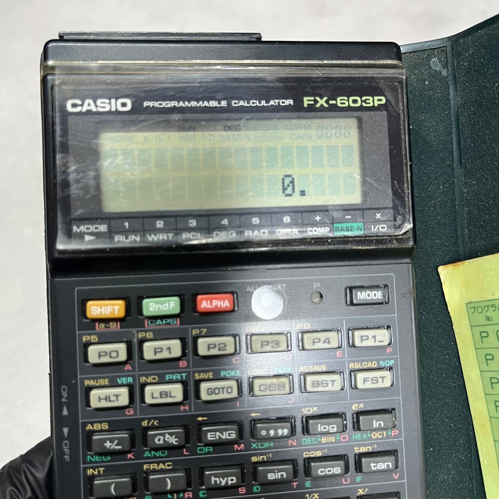 Casio FX-603P Pocket Computer Scientific Programmable Calculator Japan Tested!!