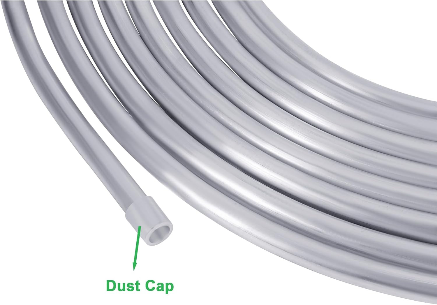 3/8 Metal Fuel Line,3/8" OD Aluminium Coiled Tubing Hard Tube for Refrigeration