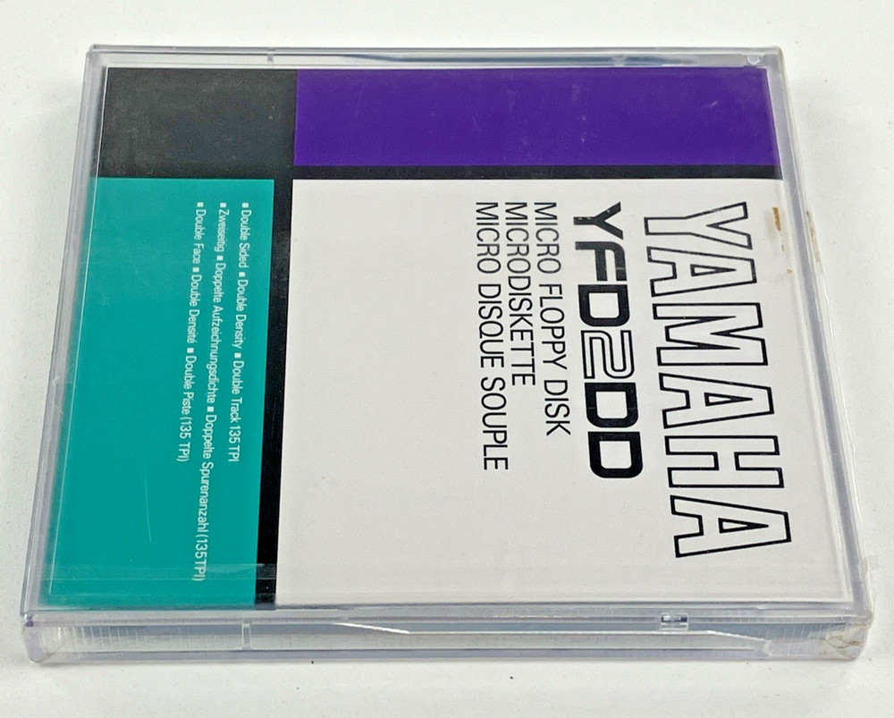 Yamaha YFD2DD Micro Floppy Disc New Sealed Double Sided