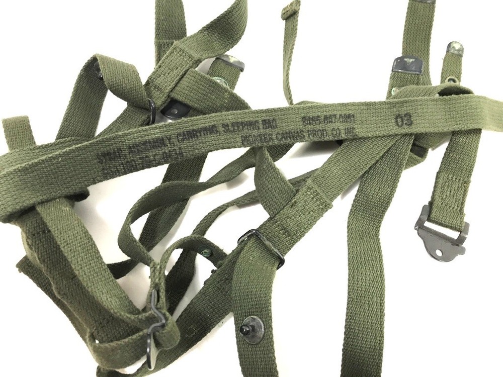 Vietnam Era GI Spaghetti Canvas Sleeping Bag Strap