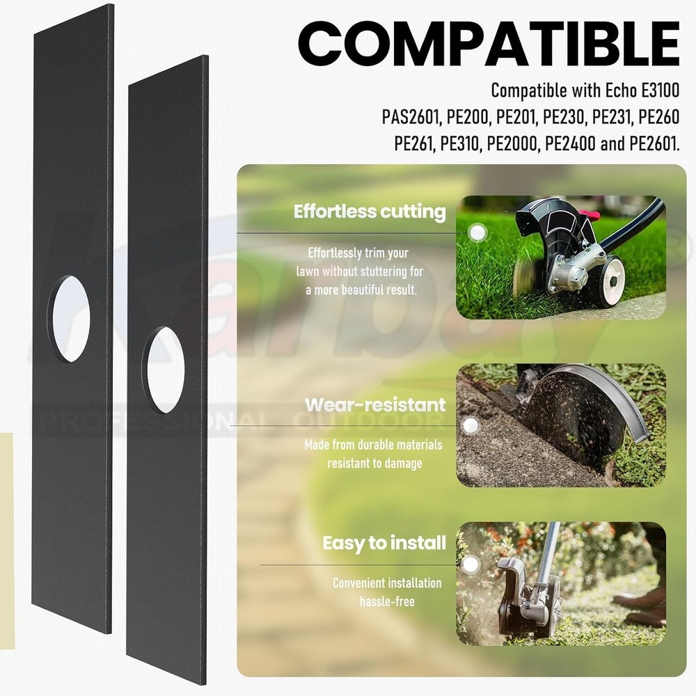 5 Pack 8" Edger Blades - Compatible with Ryobi, Echo & Stihl for Lawn Precision