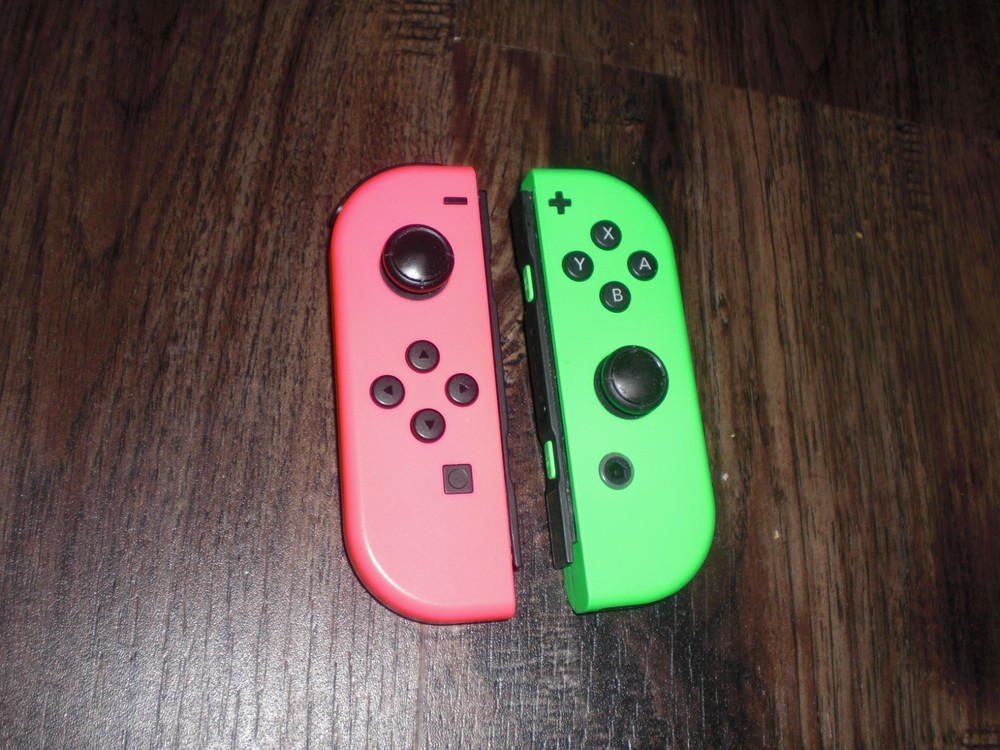 OEM Nintendo Switch Joy Con Pair Green Pink AUTHENTIC L R Left Right Controller