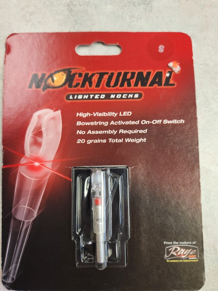 Nockturnal Lighted Arrow Nock NT-200 S Red Single Pack