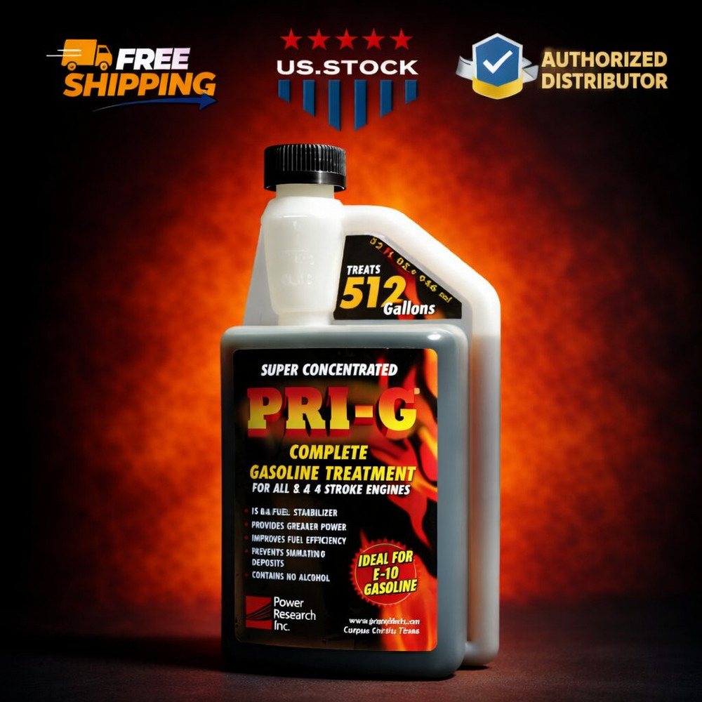 PRI-G Fuel Stabilizer Lubricity Stability Complete Gasoline Treatment 32 oz