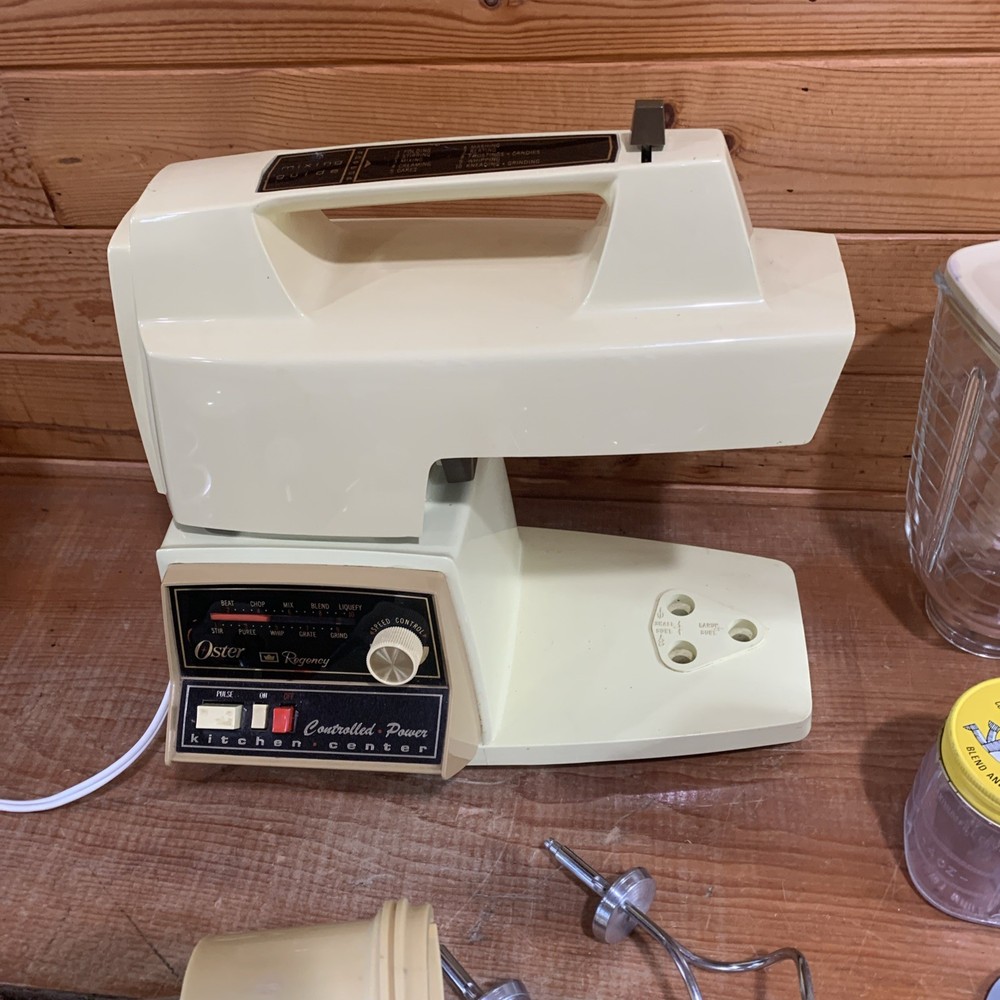 Vintage OSTER Regency Kitchen Center with Attachments