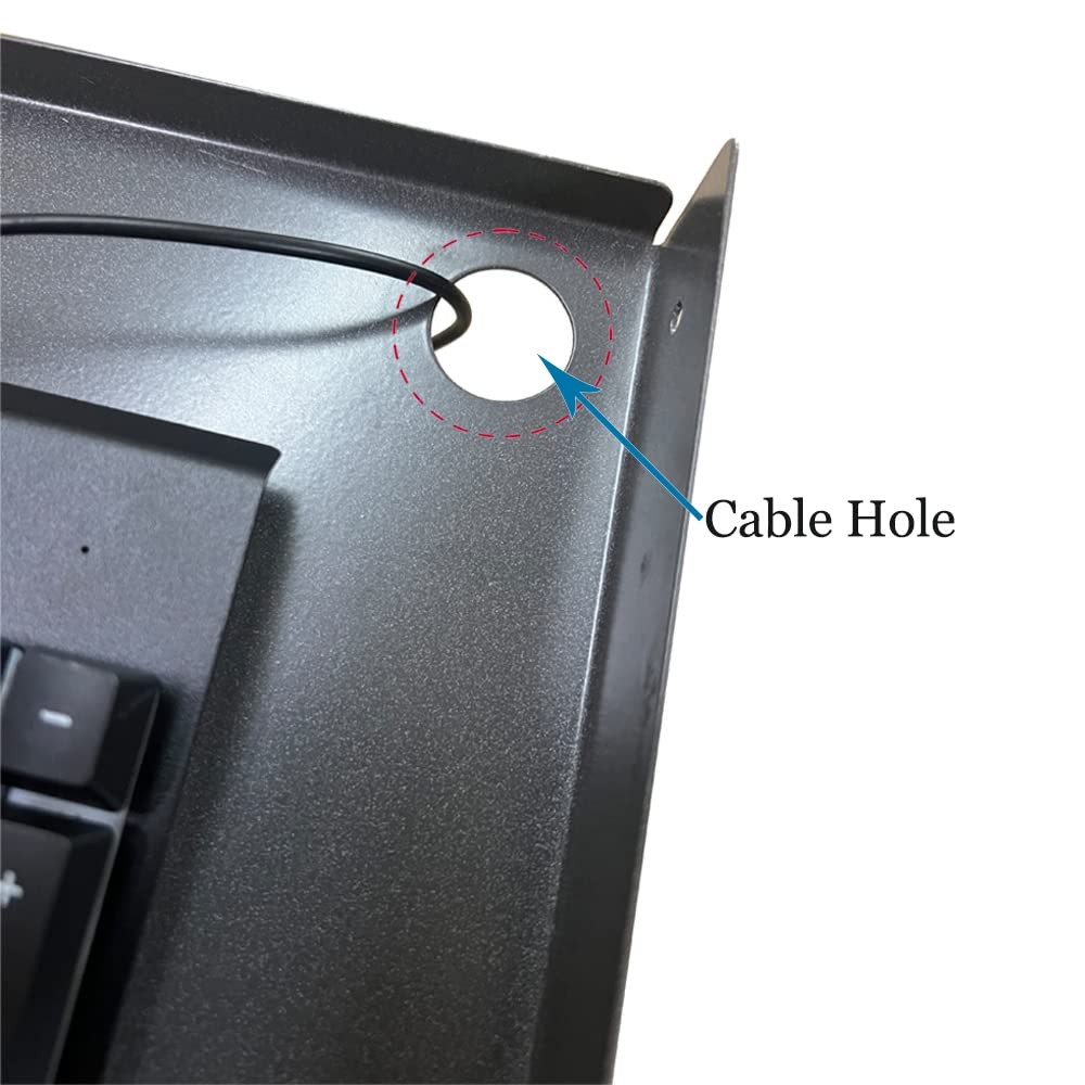 Sliding Under Desk Keyboard Tray Pull Out Extender Platform Drawer Metal