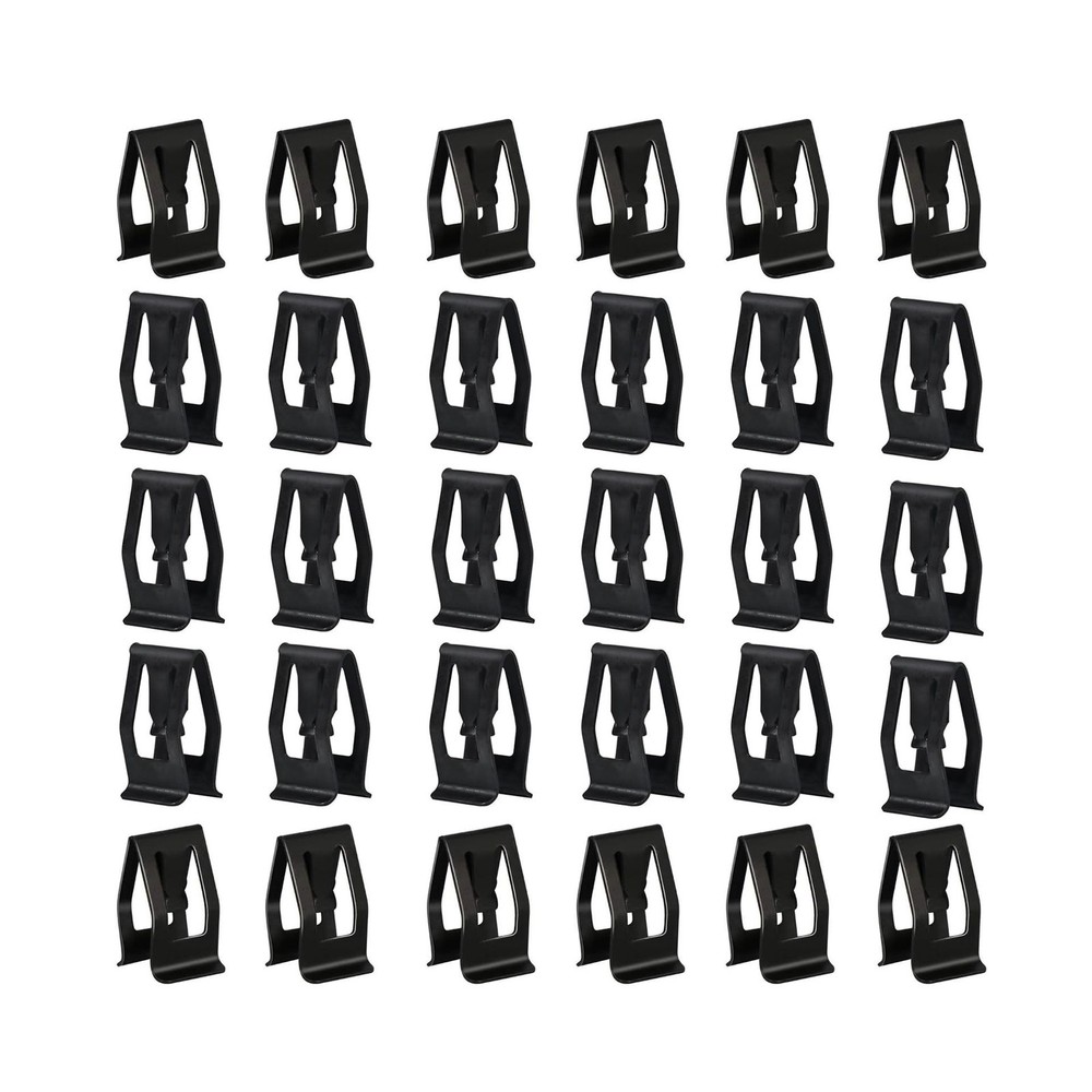 20Pcs Universal Automotive Dashboard Trim Clips, Black Car Metal Retainer Rep...