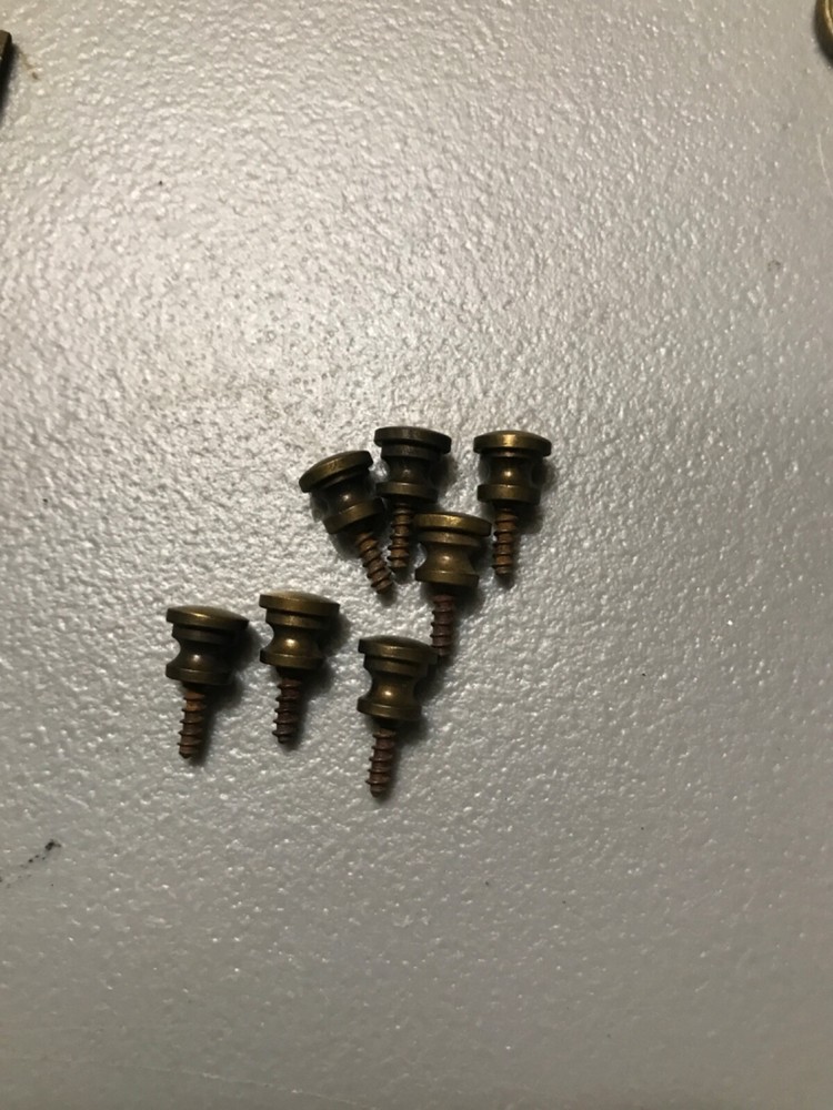 RARE 19th Century STLYE SOLID BRASS SMALL FEDERAL STYLE Original KNOBS Per knob