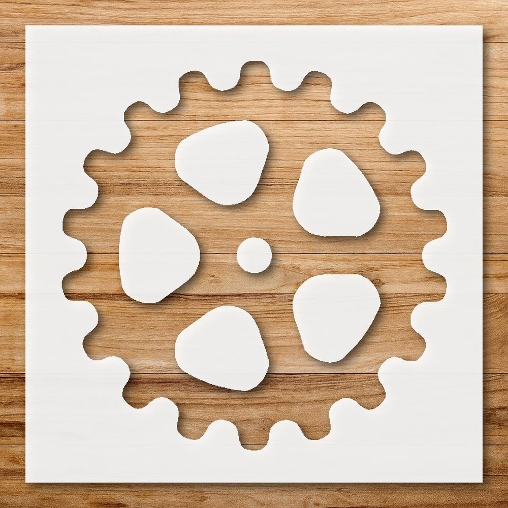 Gear Stencil – Reusable Industrial Template