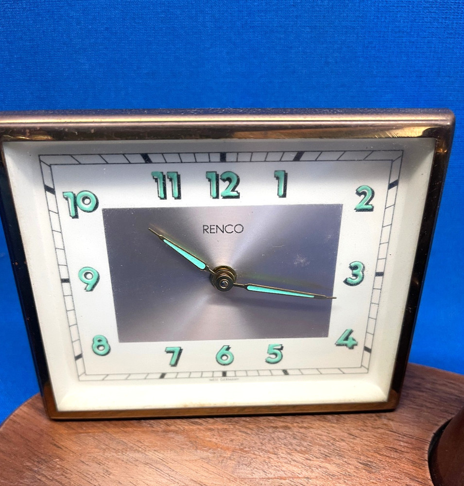 Vintage Renco Clock With Lighter Working