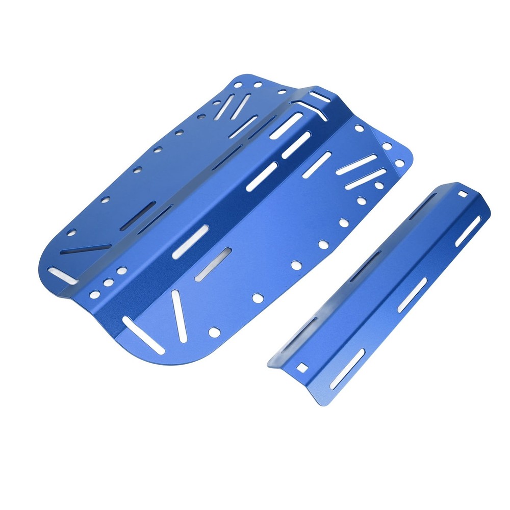 Blue Diving Backplate Aluminum Single Double Bottle Compatible Diver BCD WT