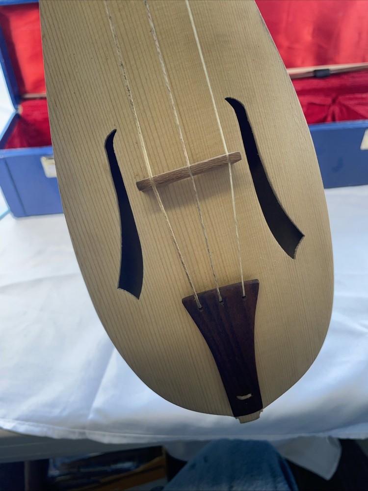 ROOSEBECK 3-STRING REBEC w/ BOW & HARD CASE