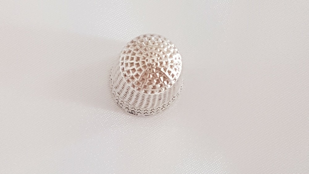 THIMBLE ~ Hallmarked Sterling Silver ~ Size No 8 ~ Maker Charles Horner