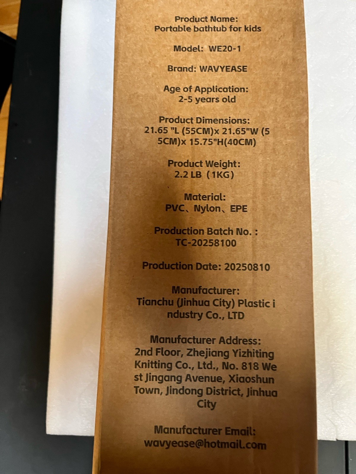 Portable Pink Foldable Bathtub for Kids Collapsible Children's Bathtub