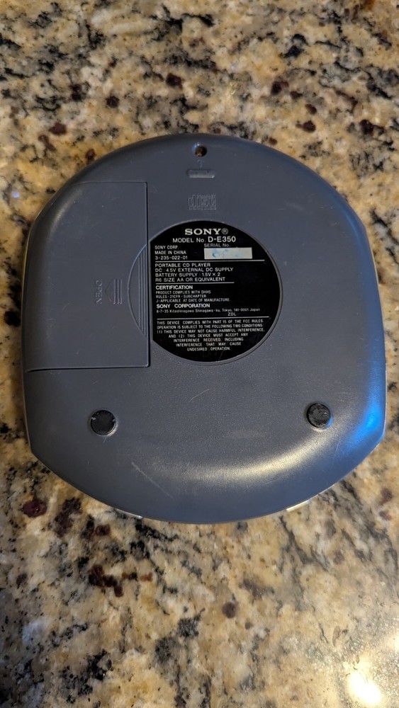 Sony Walkman D-E350 Gold, ESP Max Portable CD Player Tested Works