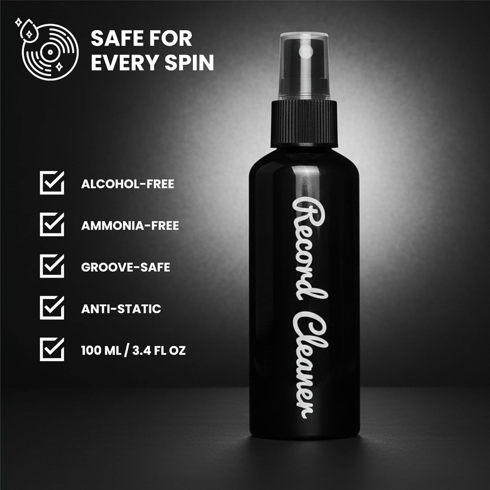 Vinyl Record Cleaning Solution 100Ml - LP Cleaner Fluid Refill