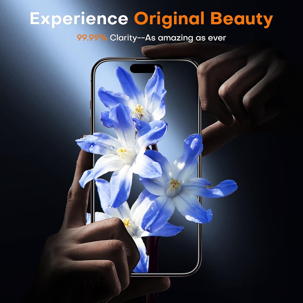 TOCOL for iPhone 16 Pro Max Screen Protector, 9H 16 Max, Clear