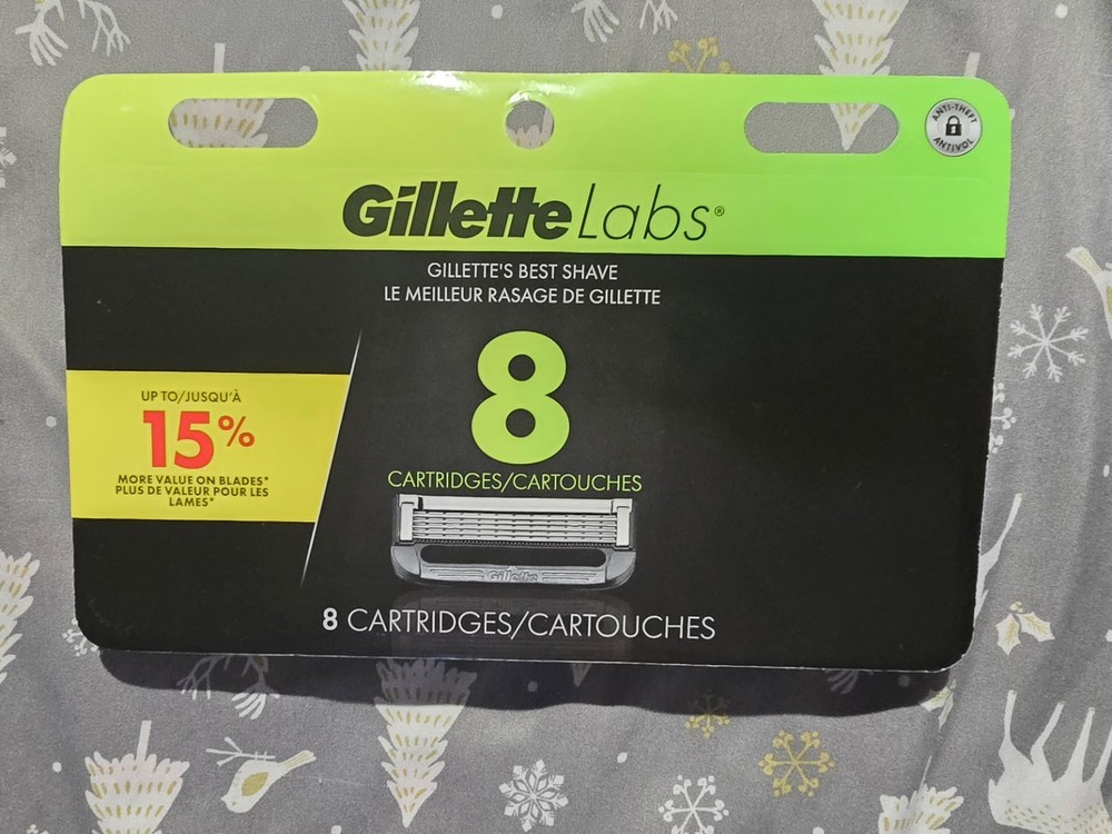 Gillette Labs 8 Blade Refill Replacement Cartridges - BRAND NEW!!