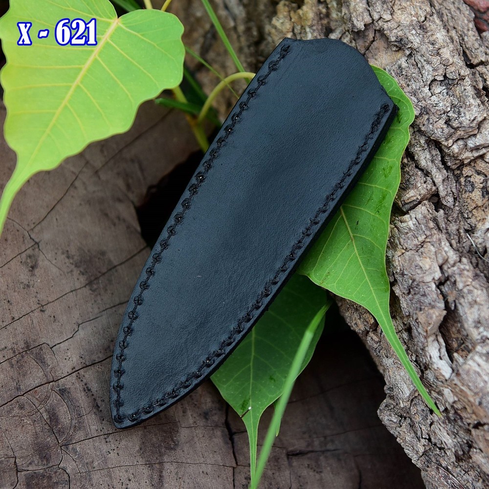 EDC Handmade Fixed Blade Leather Dagger Knife Sheath Holster Back Clip Sheath