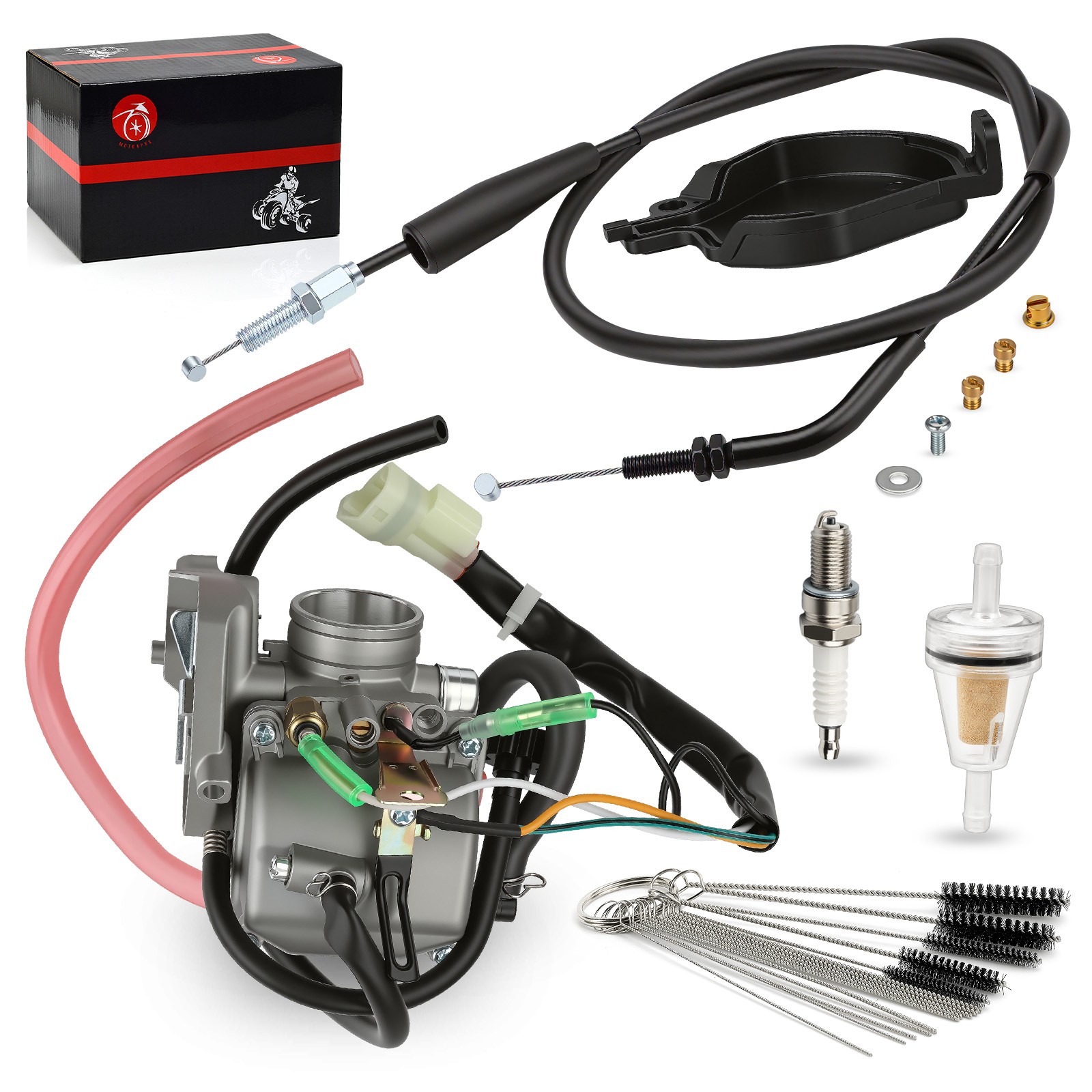 Carburetor Carb w/ Throttle Cable For Kawasaki Prairie 300 1999-2002 15003-1534