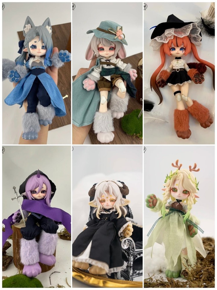 For Moon Luna Series Bjd Dressable Confirmed Action Blind Box Designer Art Toy