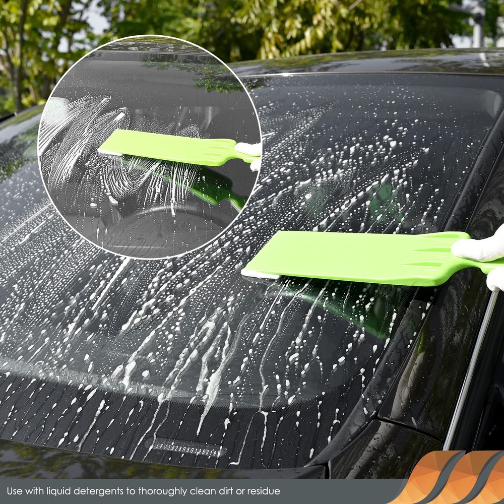 EHDIS Window Tint Bulldozer Squeegee Scrubber Paddle Squeegee, Long White