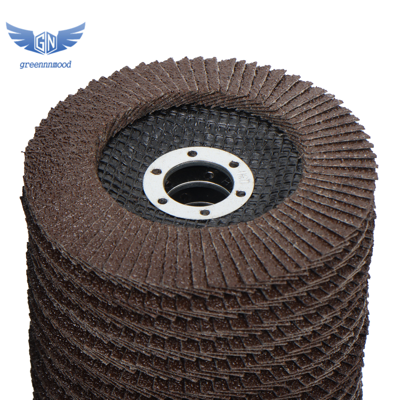 100PCS Premium Zirconia Flap Disc Sanding Grinding 4-1/2" × 7/8" 40 Grit