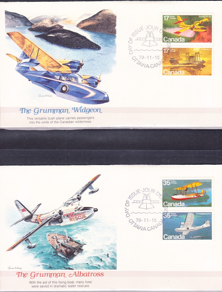 W CANADA 843-846 FDC2 AVIATION