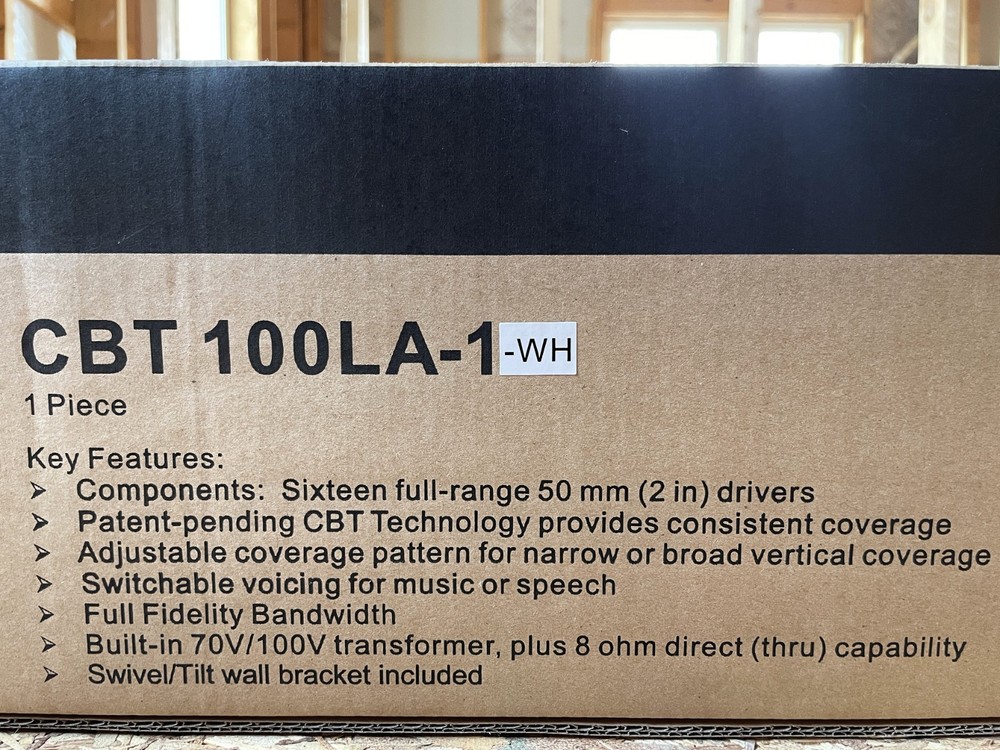JBL CBT 100LA-1-WH COLUMN LINE ARRAY LOUDSPEAKER